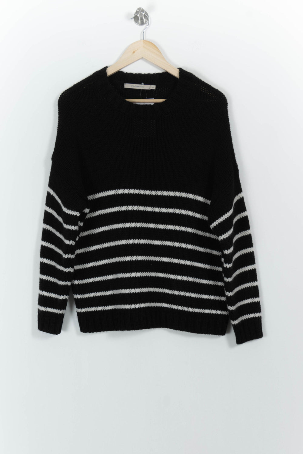 Pull Noir et Blanc - Taille L/40 de la marque La Fée Maraboutée | PARAD102033 - Vendu par Paradigme - Image 2
