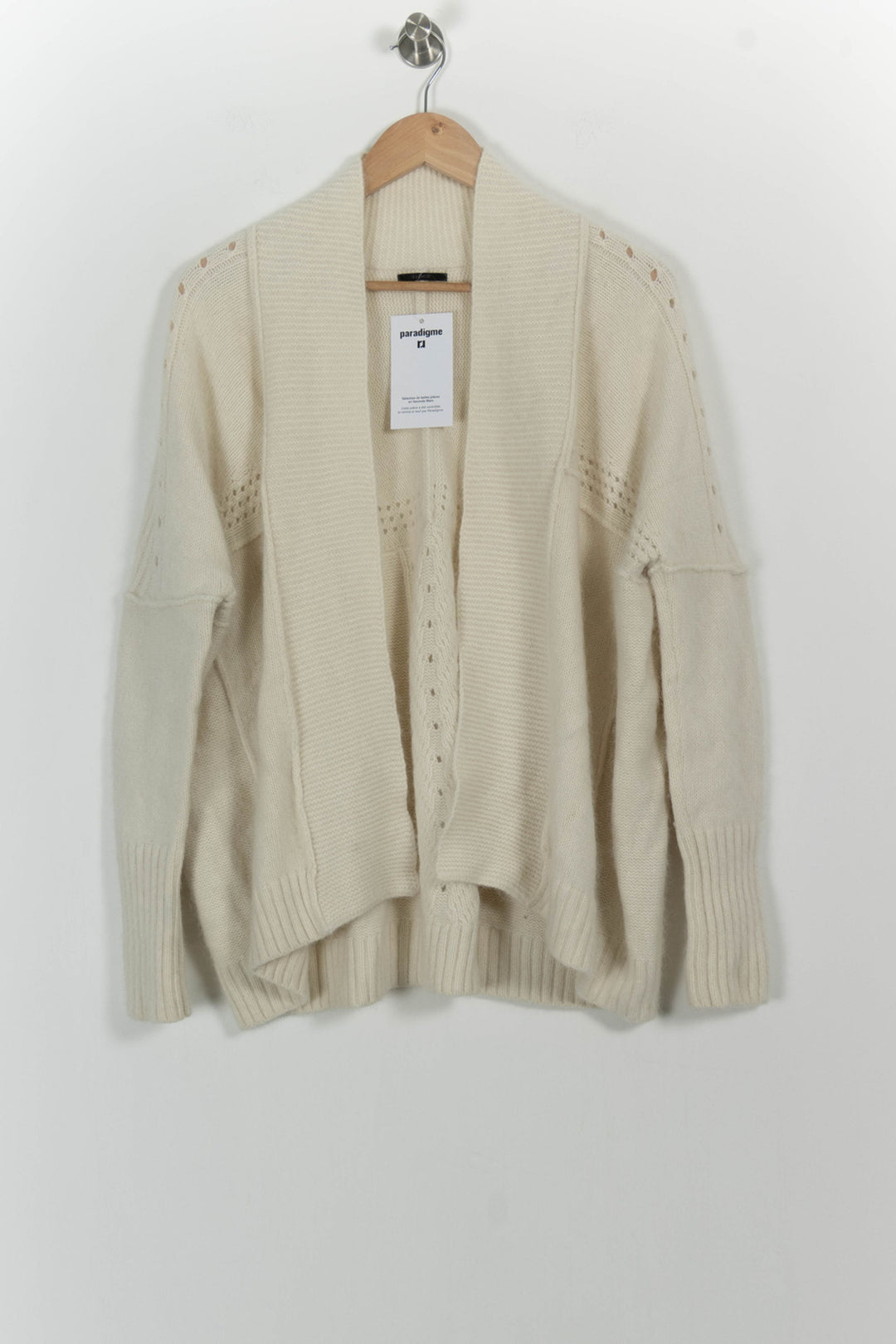 Cardigan Blanc - Taille M/38 de la marque IKKS | PARAD102035 - Vendu par Paradigme - Image 2