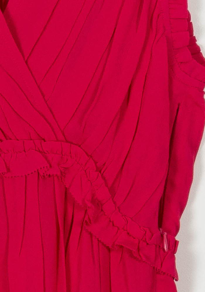 Robe Midi Rose - Taille S/36 de la marque Suncoo | PARAD102041 - Vendu par Paradigme - Image 3