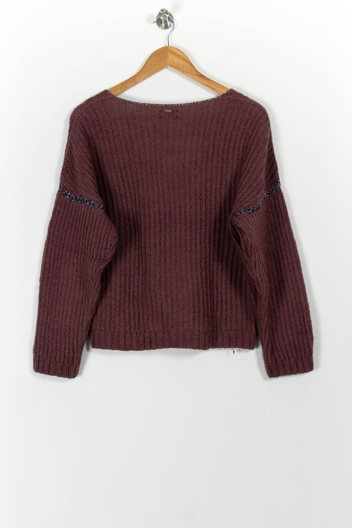 Pull Violet - Taille M/38 de la marque IKKS | PARAD102042 - Vendu par Paradigme - Image 4