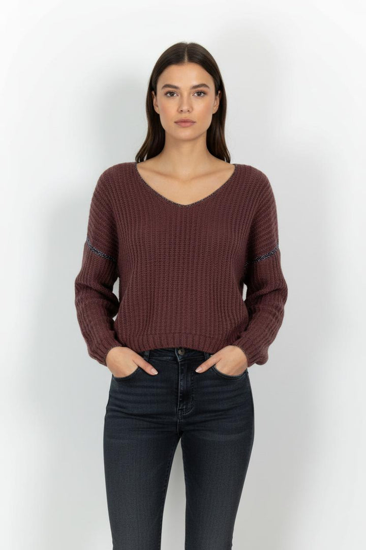 Pull Violet - Taille M/38 de la marque IKKS | PARAD102042 - Vendu par Paradigme - Image 1