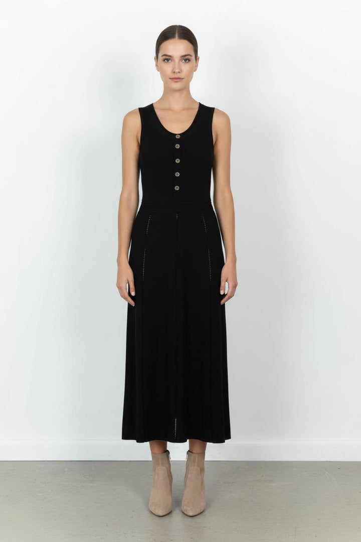 Robe Longue Noire - Taille M/38 de la marque The Kooples | PARAD102043 - Vendu par Paradigme - Image 1