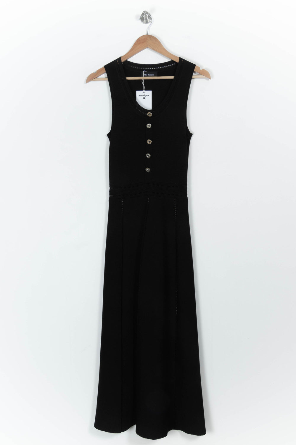 Robe Longue Noire - Taille M/38 de la marque The Kooples | PARAD102043 - Vendu par Paradigme - Image 2