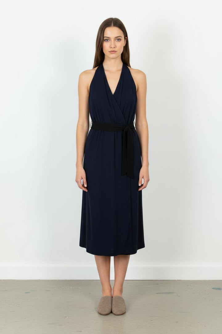 Robe Midi Bleue - Taille L/40 de la marque Tara Jarmon | PARAD102044 - Vendu par Paradigme - Image 1