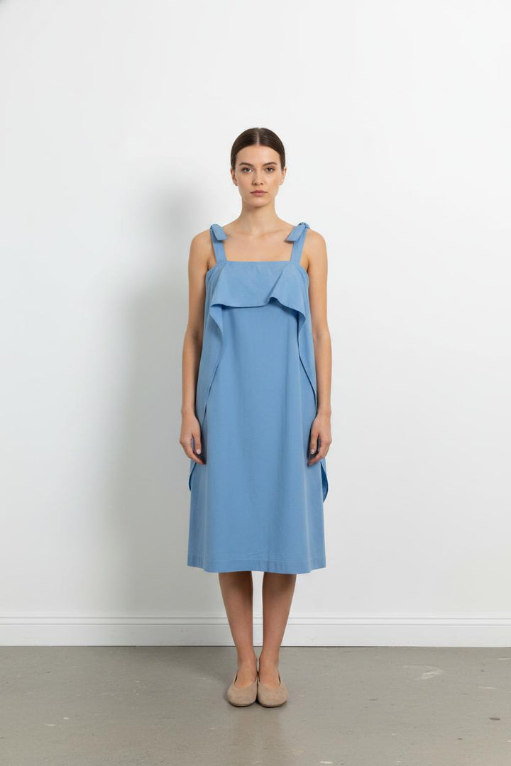 Robe Midi Bleue - Taille S/36 de la marque Paul & Joe | PARAD102049 - Vendu par Paradigme - Image 1