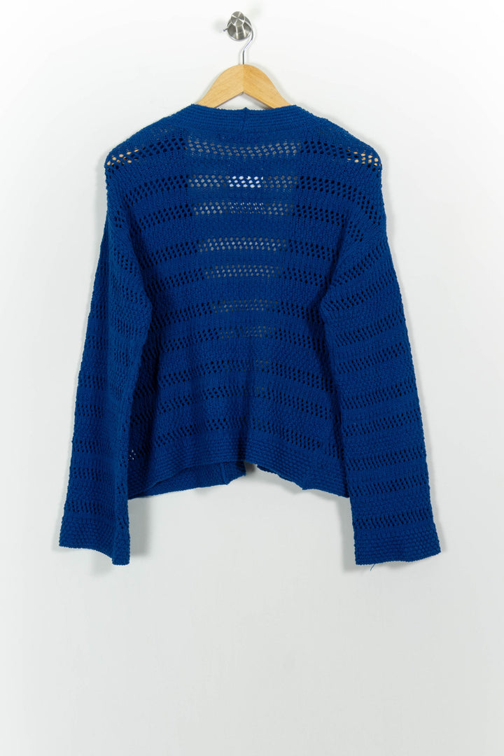 Gilet Bleu - Taille S/36 de la marque La Fée Maraboutée | PARAD102062 - Vendu par Paradigme - Image 4
