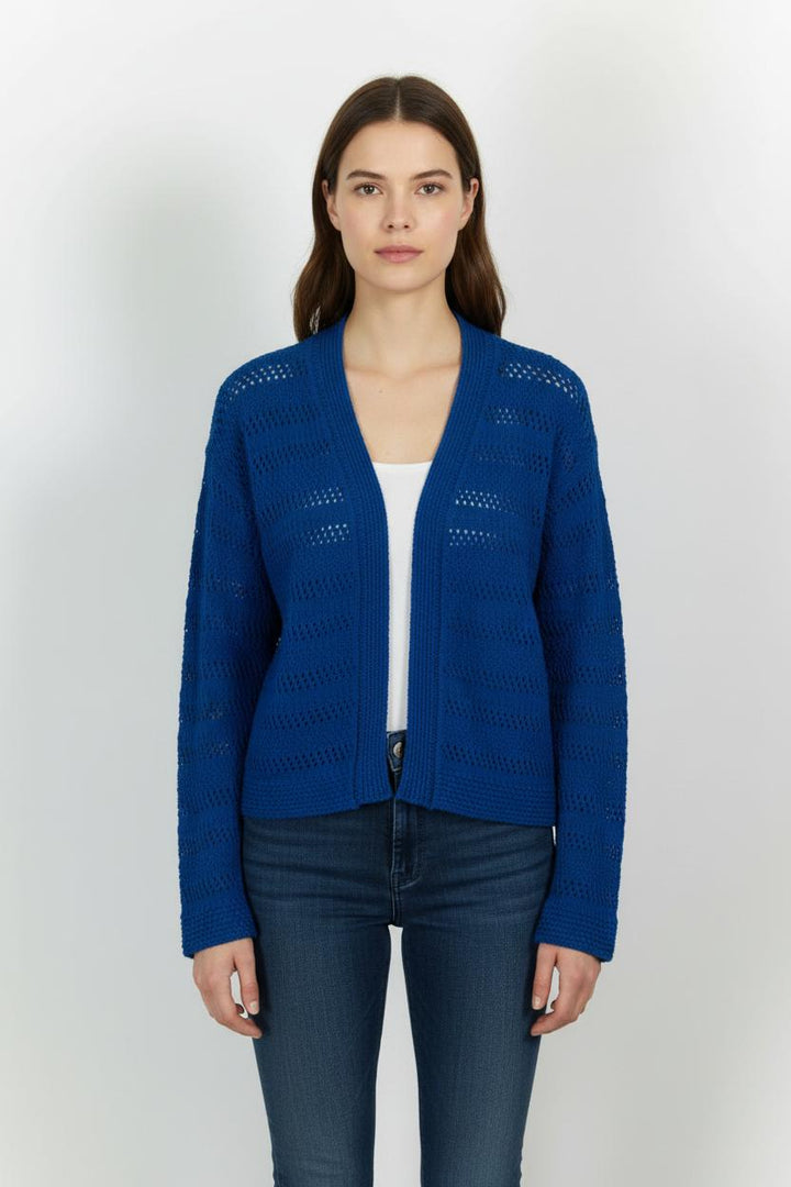 Gilet Bleu - Taille S/36 de la marque La Fée Maraboutée | PARAD102062 - Vendu par Paradigme - Image 1