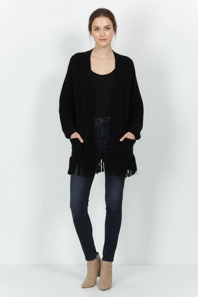 Gilet Noir - Taille M/38 de la marque La Fée Maraboutée | PARAD102063 - Vendu par Paradigme - Image 1