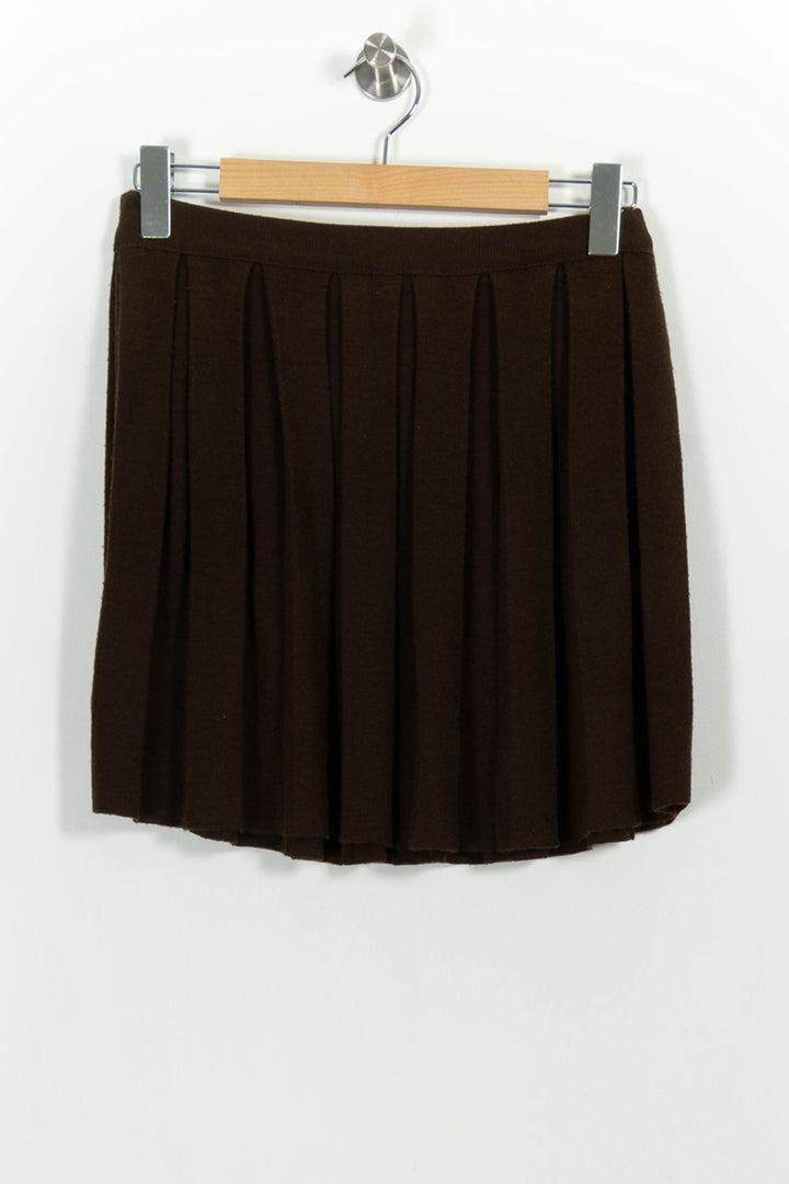 Jupe Plissée Marron - Taille T.U. de la marque Kookai | PARAD102064 - Vendu par Paradigme - Image 4