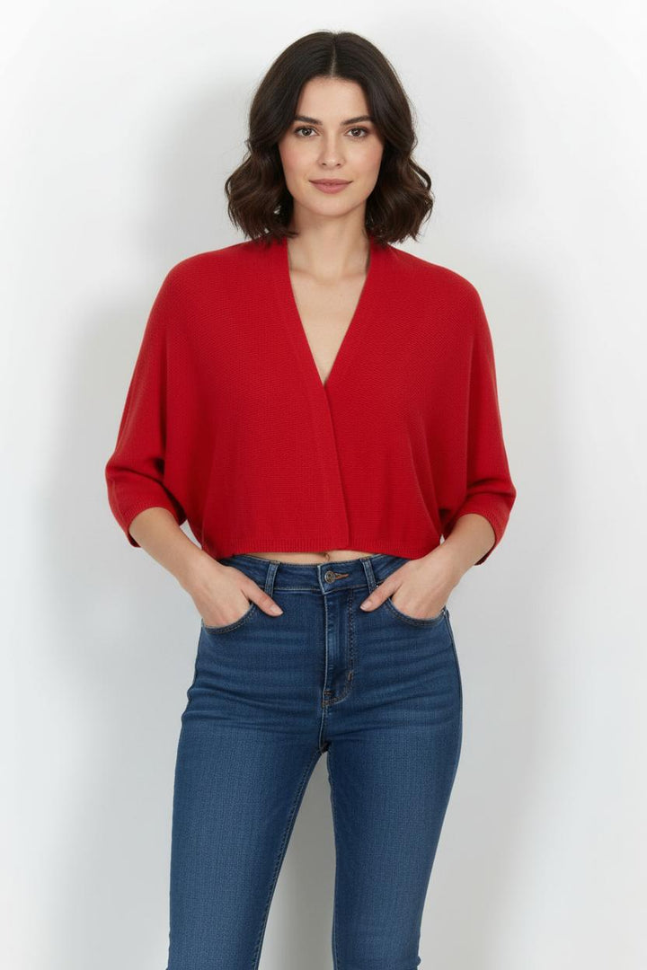 Gilet Rouge - Taille M/38 de la marque La Fée Maraboutée | PARAD102065 - Vendu par Paradigme - Image 1