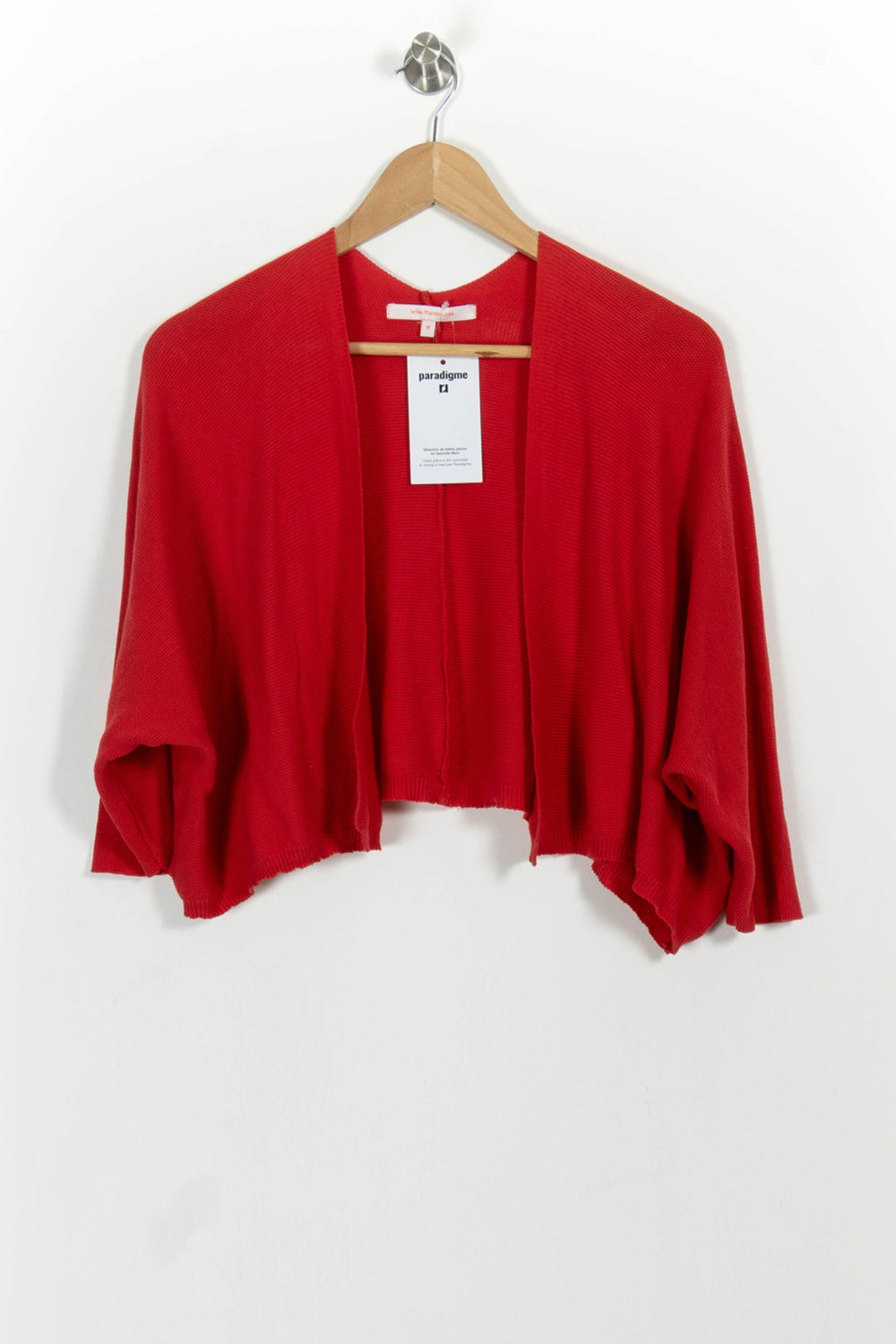 Gilet Rouge - Taille M/38 de la marque La Fée Maraboutée | PARAD102065 - Vendu par Paradigme - Image 2