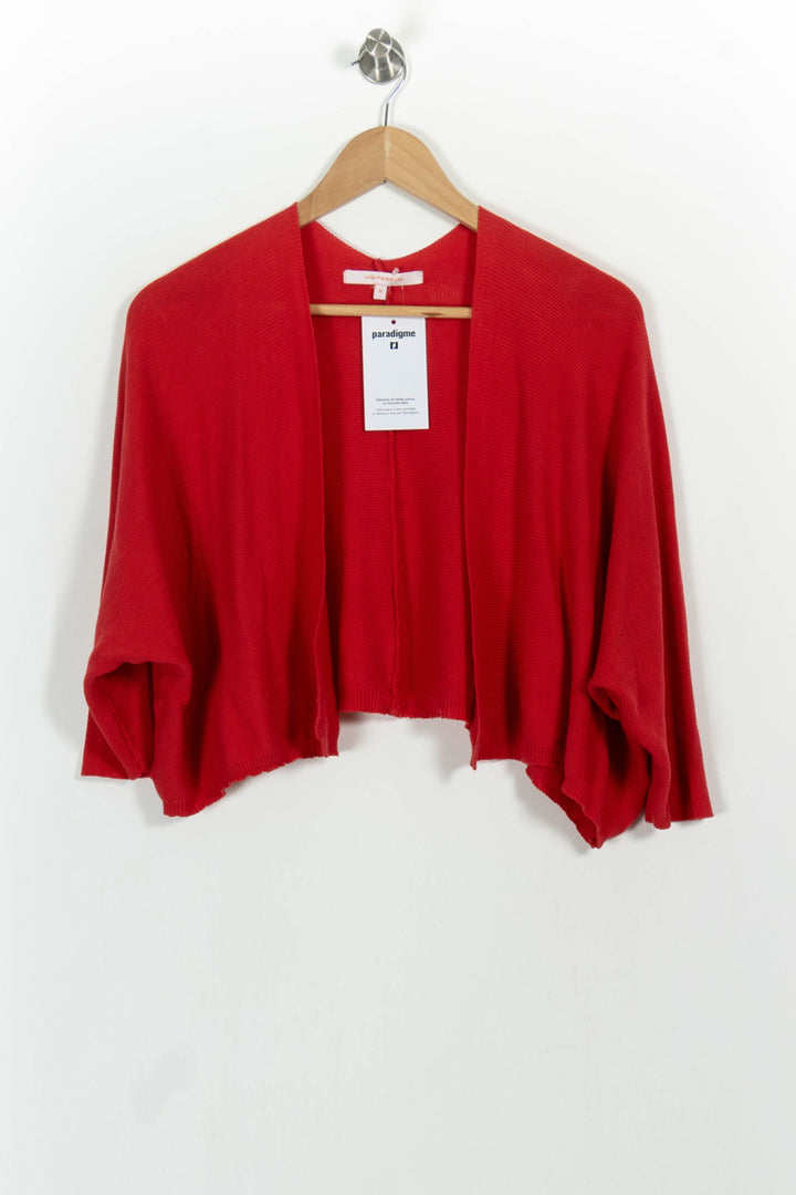 Gilet Rouge - Taille M/38 de la marque La Fée Maraboutée | PARAD102065 - Vendu par Paradigme - Image 2