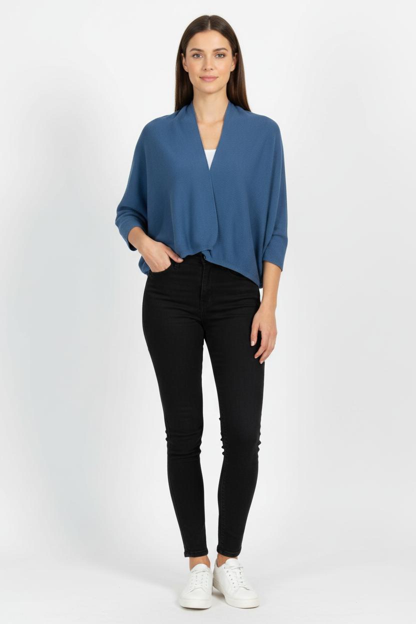 Gilet Bleu - Taille M/38 de la marque La Fée Maraboutée | PARAD102066 - Vendu par Paradigme - Image 1