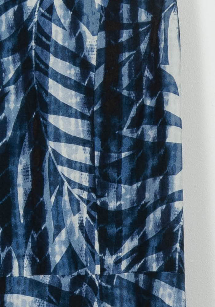 Robe longue bleue et blanche - Taille S/36 de la marque La Fée Maraboutée | PARAD102069 - Vendu par Paradigme - Image 3