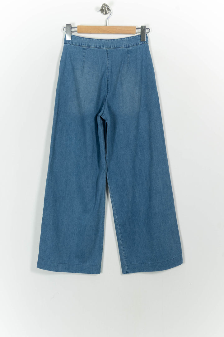 Pantalon Large Bleu - Taille S/36 de la marque La Fée Maraboutée | PARAD102074 - Vendu par Paradigme - Image 4