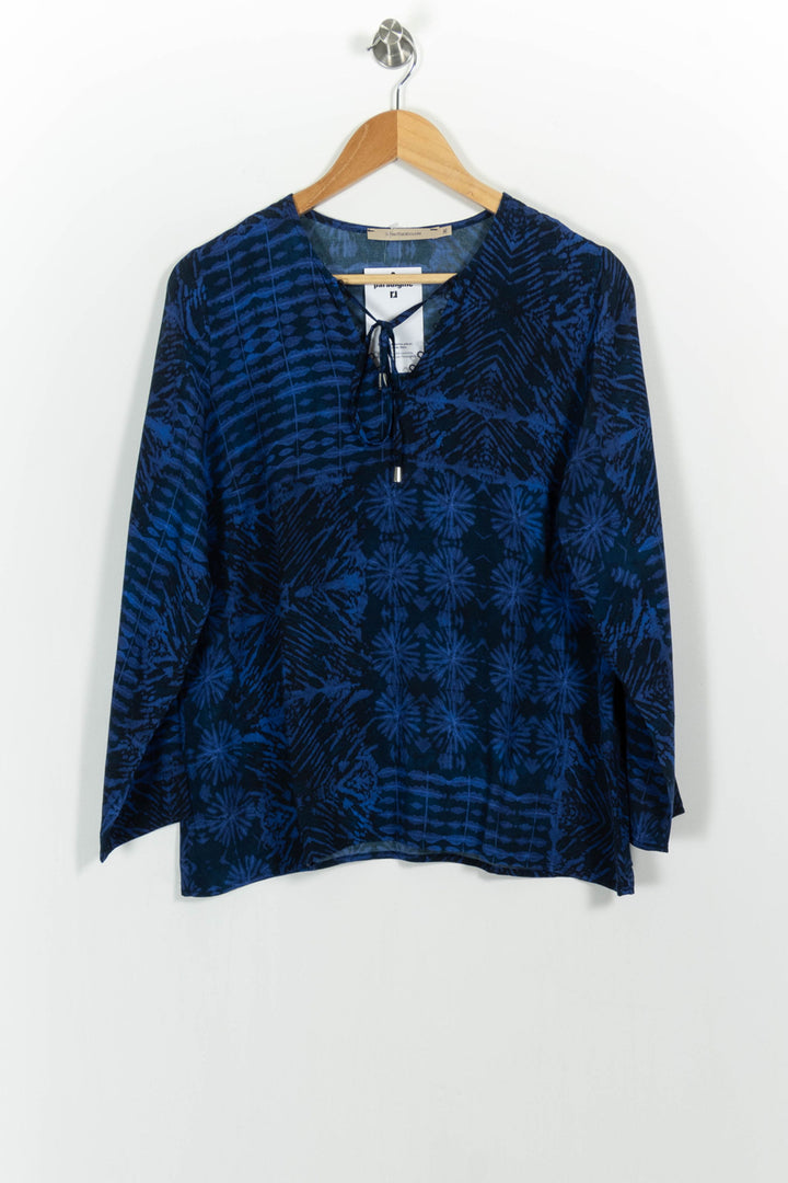 Blouse Bleu et Noir - Taille S/36 de la marque La Fée Maraboutée | PARAD102077 - Vendu par Paradigme - Image 2