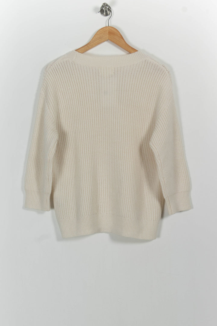 Pull Blanc - Taille M/38 de la marque Maison 123 | PARAD102079 - Vendu par Paradigme - Image 4