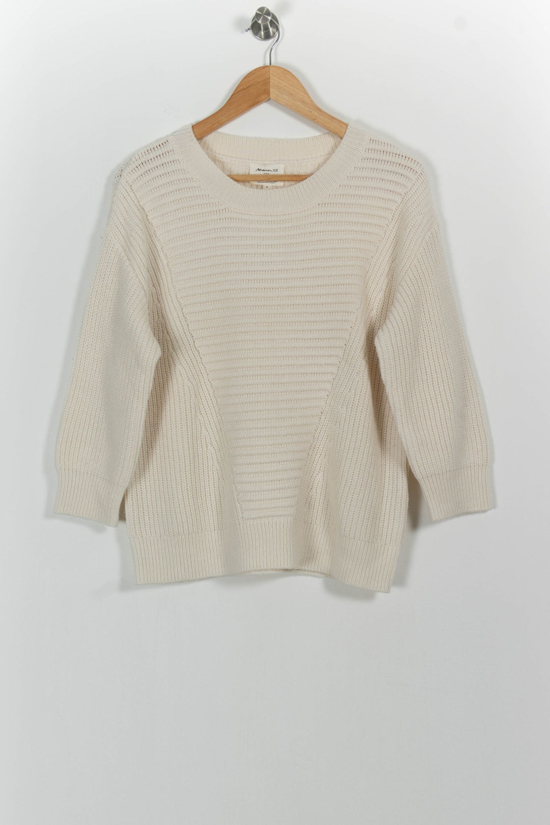 Pull Blanc - Taille M/38 de la marque Maison 123 | PARAD102079 - Vendu par Paradigme - Image 2