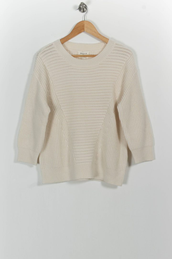 Pull Blanc - Taille M/38 de la marque Maison 123 | PARAD102079 - Vendu par Paradigme - Image 2