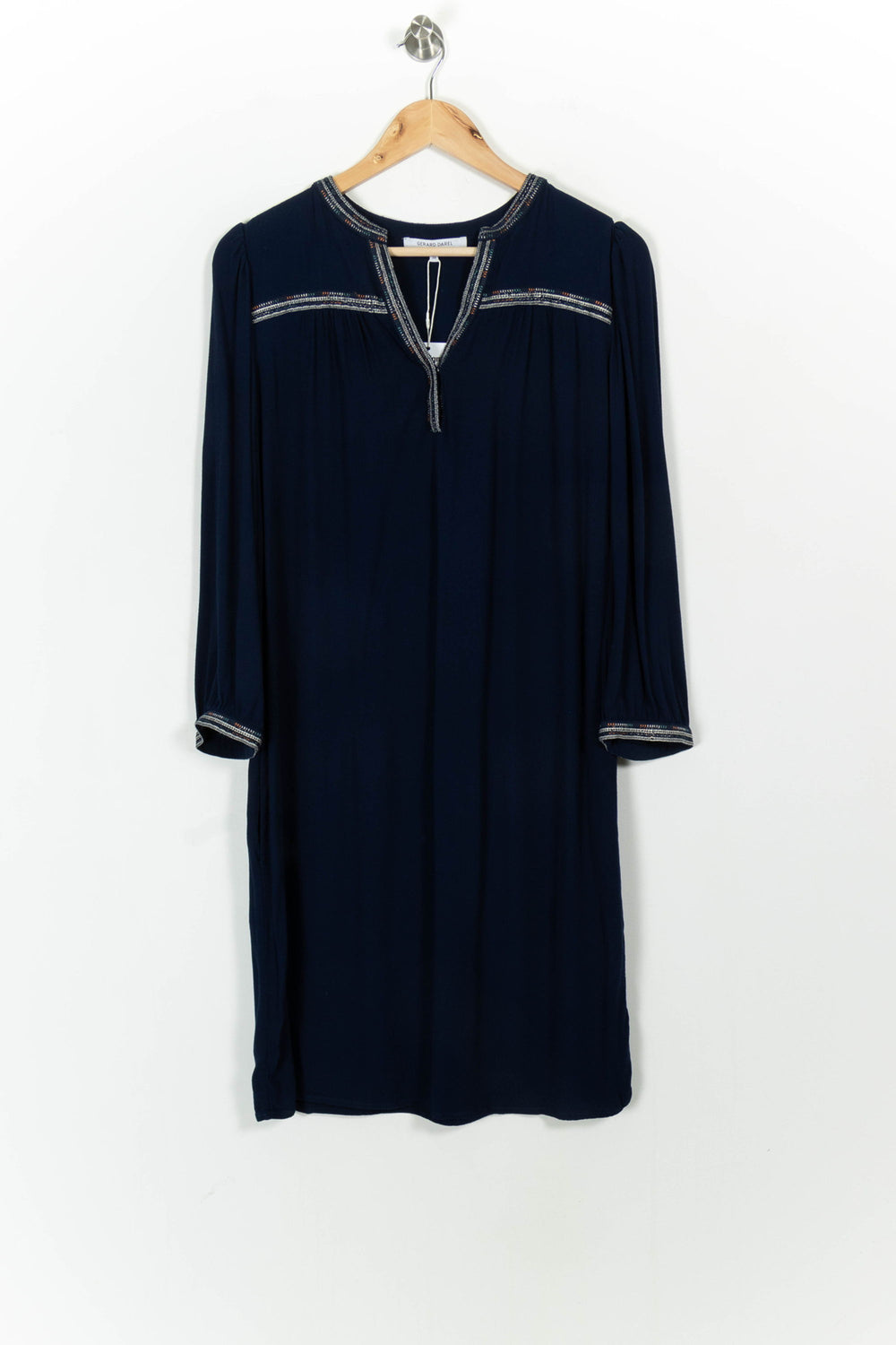 Robe Droite Bleue - Taille M/38 de la marque Gerard Darel | PARAD102080 - Vendu par Paradigme - Image 2