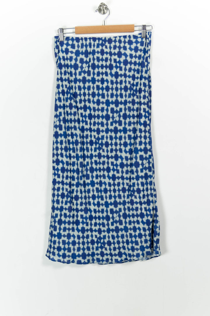 Jupe Longue Bleue et Blanche - Taille L/40 de la marque Vanessa Bruno | PARAD102084 - Vendu par Paradigme - Image 4