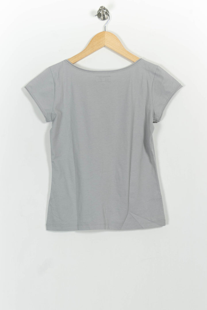 Tee-shirt Gris - Taille S/36 de la marque Agnès b. | PARAD102087 - Vendu par Paradigme - Image 4