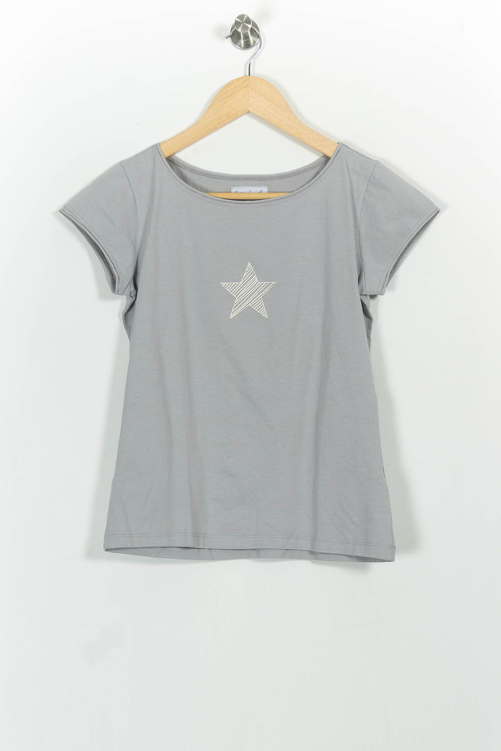Tee-shirt Gris - Taille S/36 de la marque Agnès b. | PARAD102087 - Vendu par Paradigme - Image 2