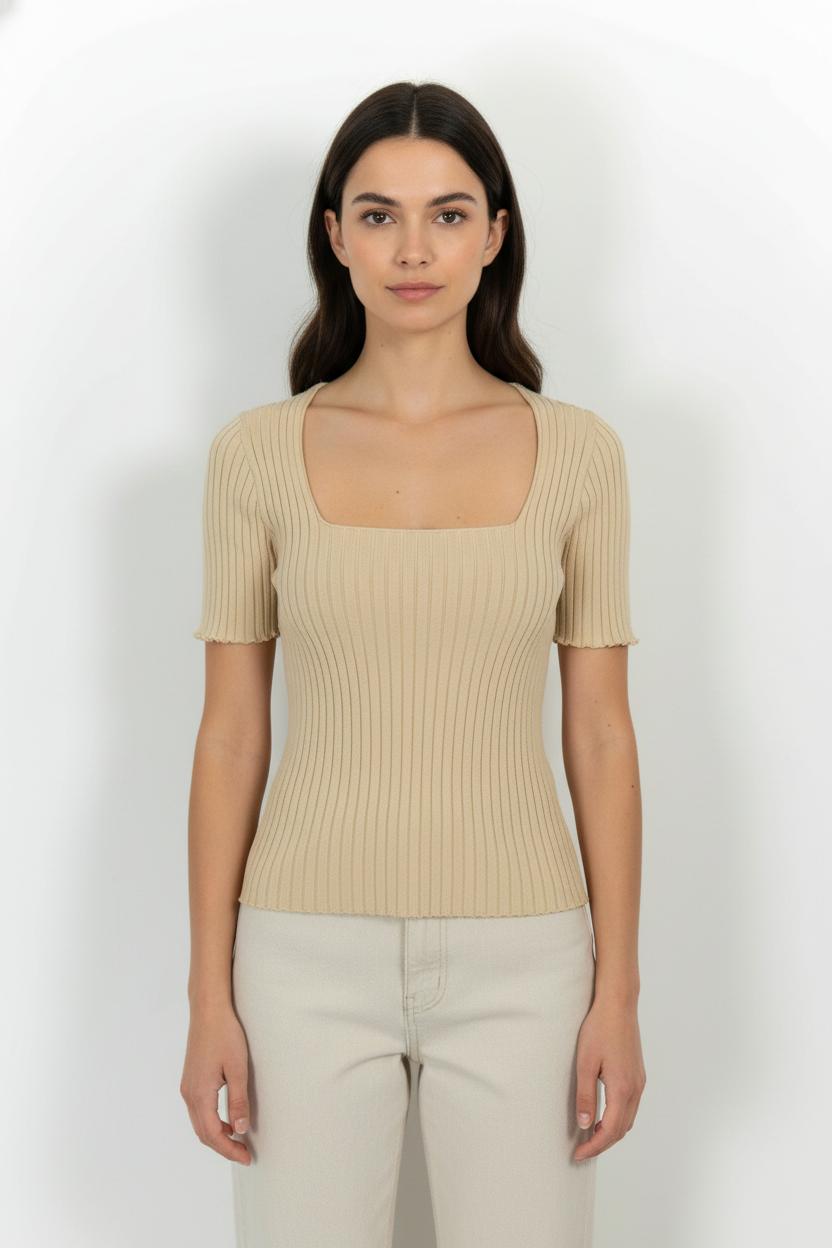 Pull Beige - Taille L/40 de la marque Sézane | PARAD102088 - Vendu par Paradigme - Image 1