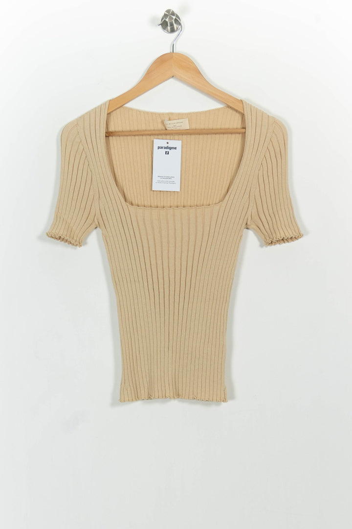 Pull Beige - Taille L/40 de la marque Sézane | PARAD102088 - Vendu par Paradigme - Image 2