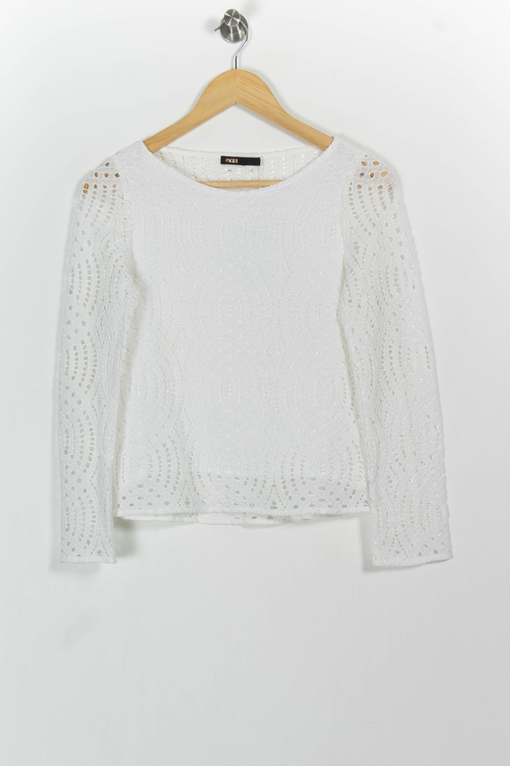 Blouse Blanche - Taille M/38 de la marque Maje | PARAD102089 - Vendu par Paradigme - Image 2