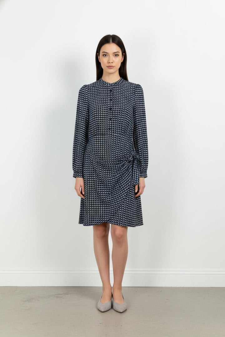 Robe Chemise Bleue et Blanche - Taille S/36 de la marque La Fée Maraboutée | PARAD102098 - Vendu par Paradigme - Image 1