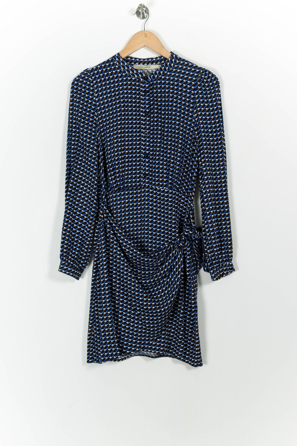 Robe Chemise Bleue et Blanche - Taille S/36 de la marque La Fée Maraboutée | PARAD102098 - Vendu par Paradigme - Image 2