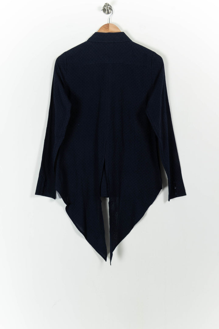 Chemise Asymétrique Bleue - Taille S/36 de la marque Karl Marc John | PARAD102104 - Vendu par Paradigme - Image 4
