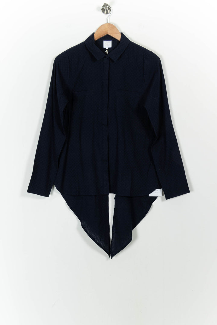 Chemise Asymétrique Bleue - Taille S/36 de la marque Karl Marc John | PARAD102104 - Vendu par Paradigme - Image 2