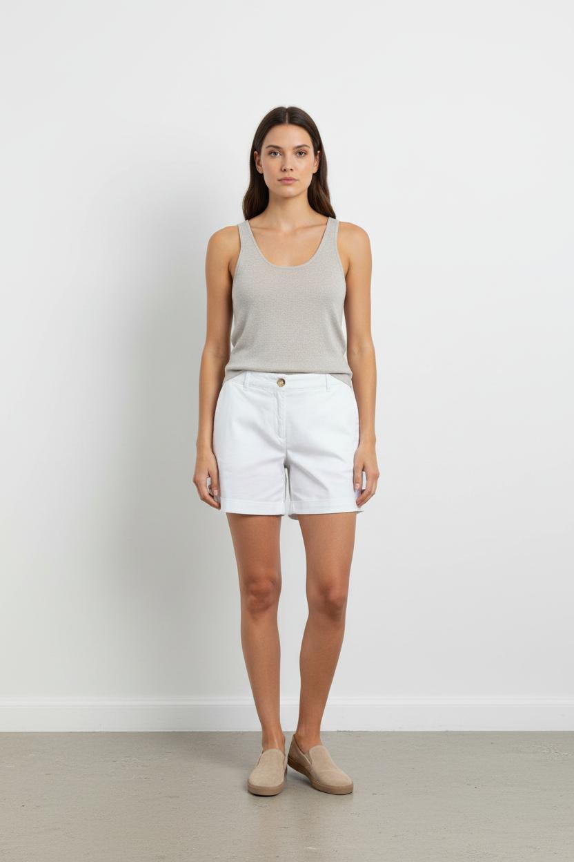 Short Blanc - Taille XXL/44 de la marque Caroll | PARAD102118 - Vendu par Paradigme - Image 1