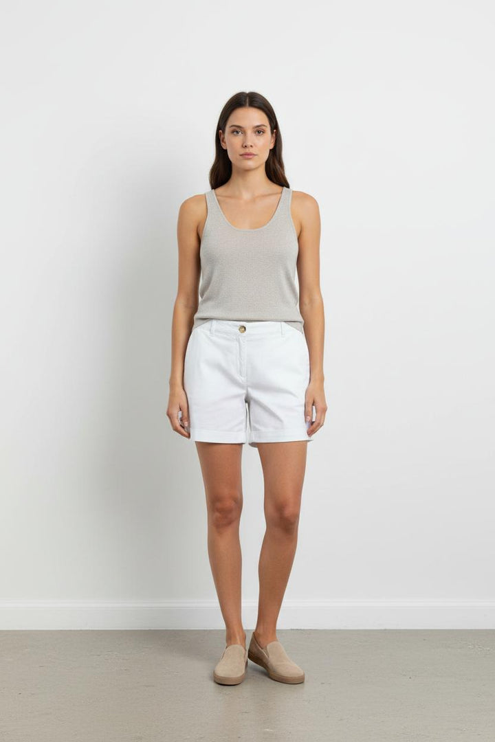 Short Blanc - Taille XXL/44 de la marque Caroll | PARAD102118 - Vendu par Paradigme - Image 1