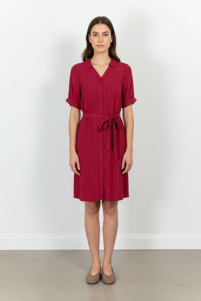 Robe Chemise Rouge - Taille L/40 de la marque Karl Marc John | PARAD102124 - Vendu par Paradigme - Image 1
