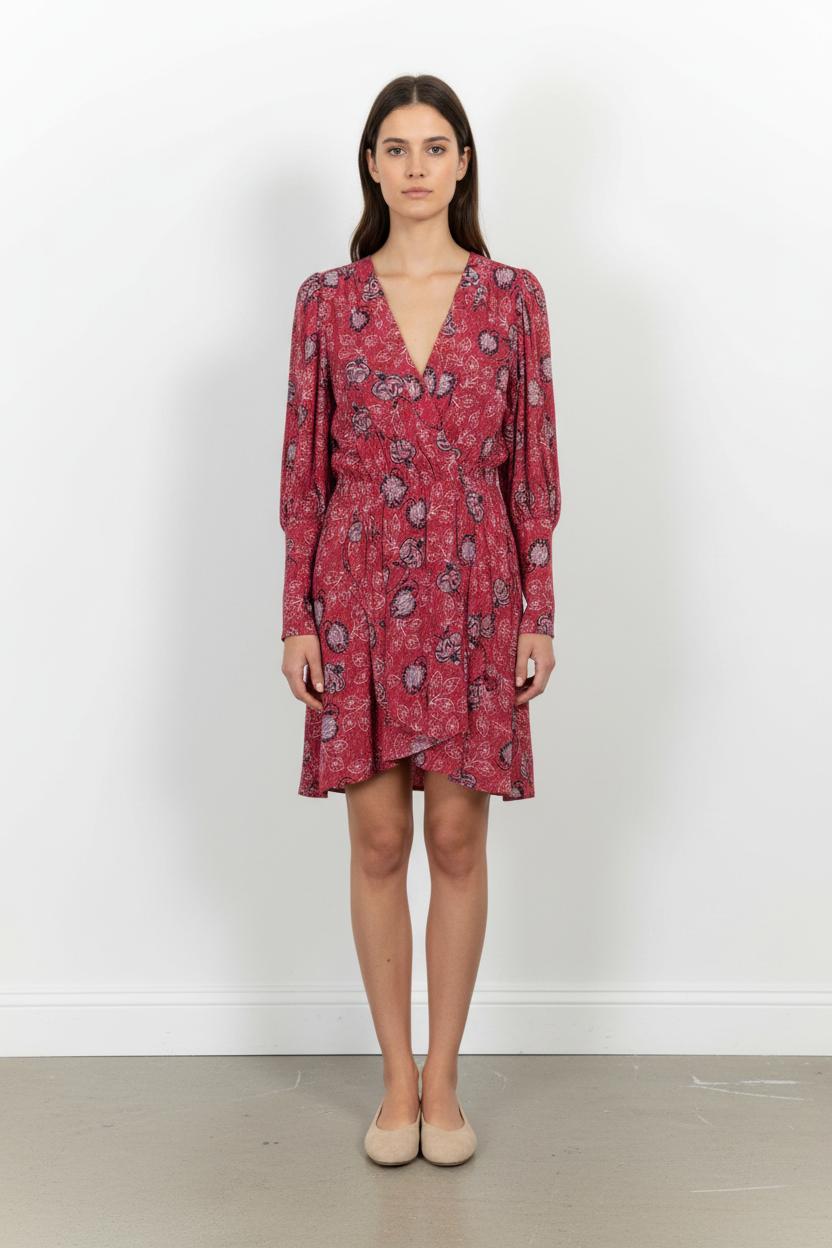 Robe Courte Rose et Violet - Taille XL/42 de la marque Bérénice | PARAD102130 - Vendu par Paradigme - Image 1
