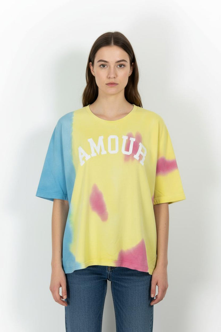 T-shirt Jaune Bleu et Rose - Taille L/40 de la marque Zadig&Voltaire | PARAD102141 - Vendu par Paradigme - Image 1
