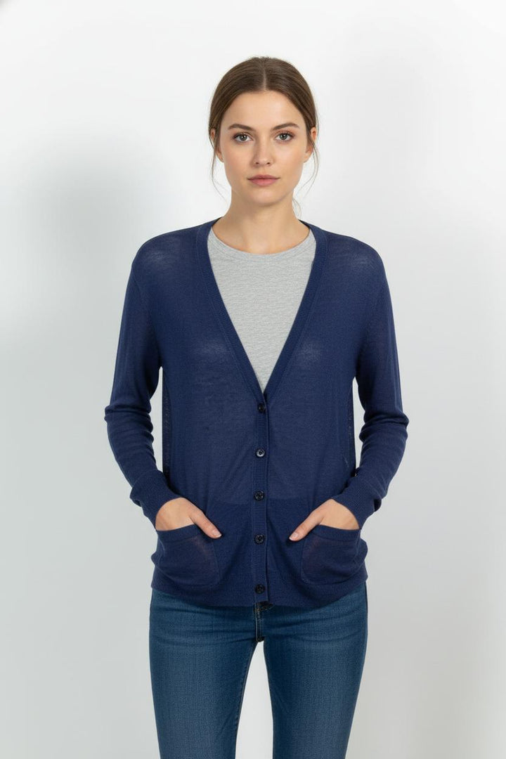 Cardigan Bleu - Taille S/36 de la marque Sandro | PARAD102144 - Vendu par Paradigme - Image 1