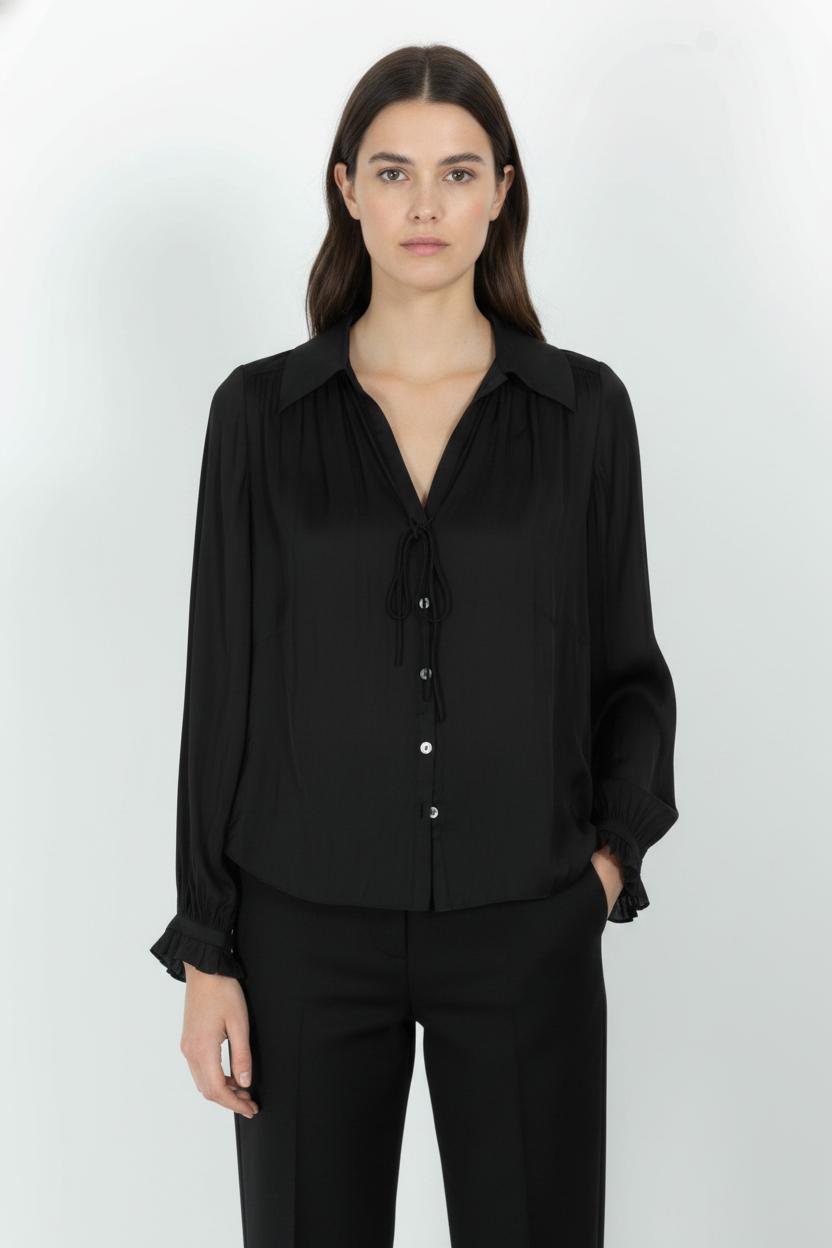 Blouse Noire - Taille XS/34 de la marque Zadig&Voltaire | PARAD102148 - Vendu par Paradigme - Image 1