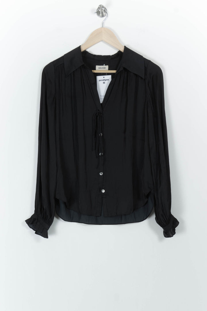 Blouse Noire - Taille XS/34 de la marque Zadig&Voltaire | PARAD102148 - Vendu par Paradigme - Image 2