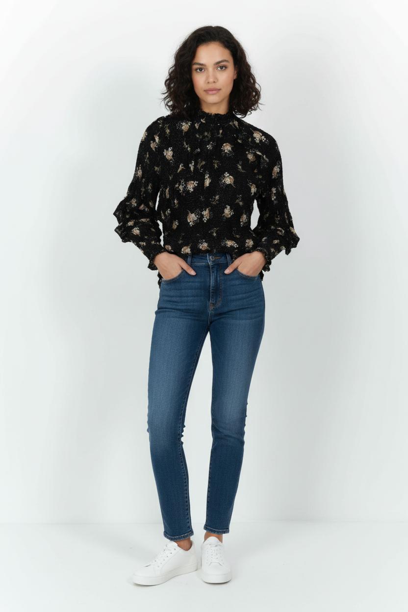 Blouse Noire et Beige - Taille XS/34 de la marque Maje | PARAD102153 - Vendu par Paradigme - Image 1