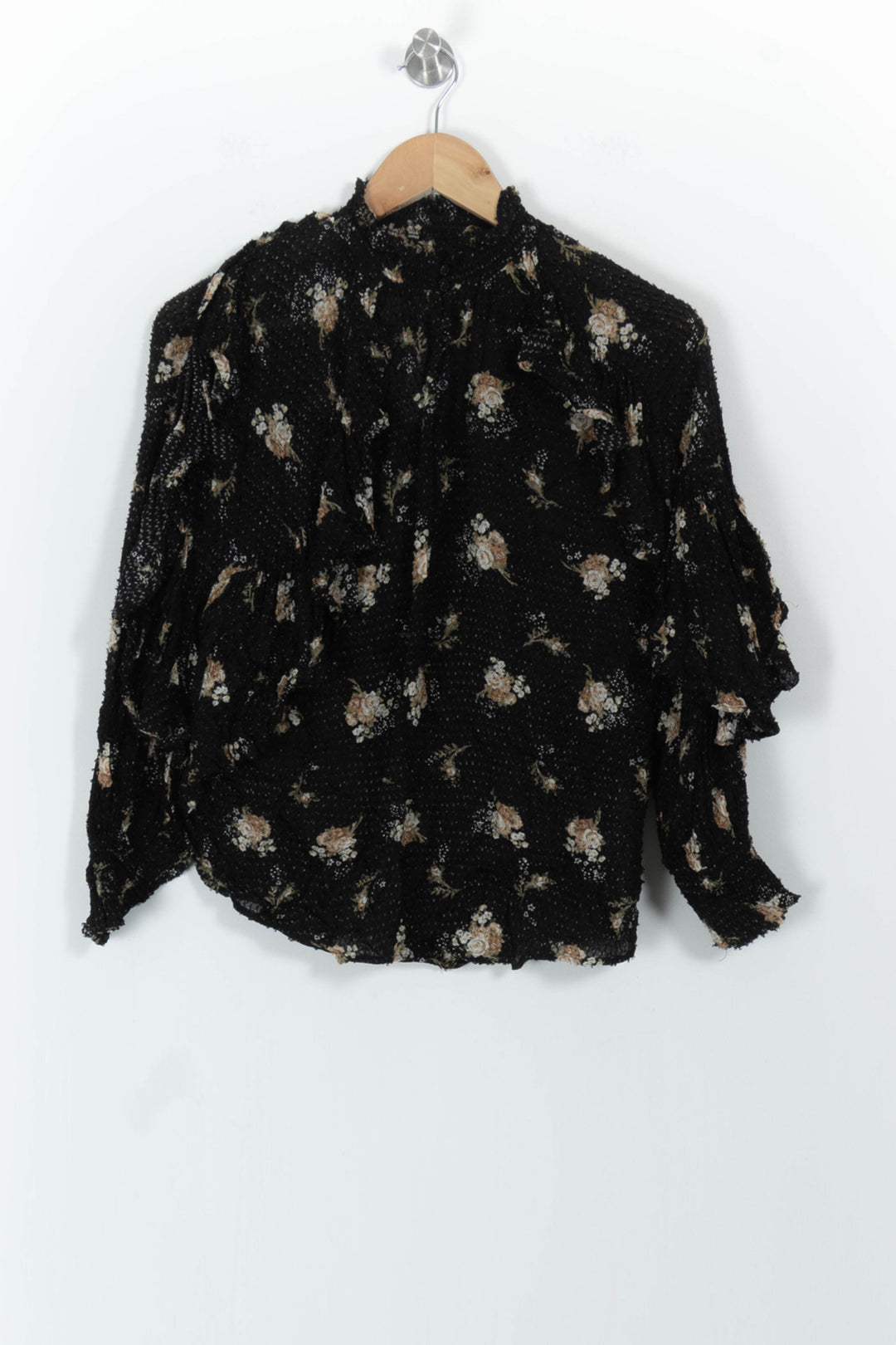 Blouse Noire et Beige - Taille XS/34 de la marque Maje | PARAD102153 - Vendu par Paradigme - Image 2