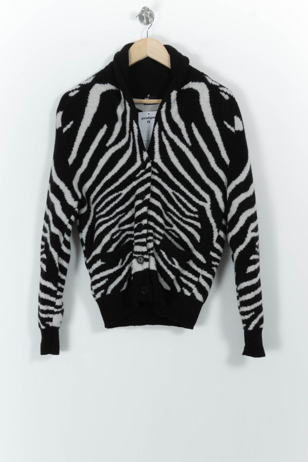 Cardigan Noir et Blanc - Taille XS/34 de la marque The Kooples | PARAD102161 - Vendu par Paradigme - Image 2