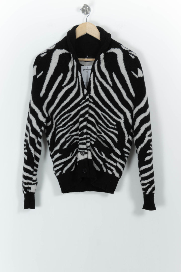 Cardigan Noir et Blanc - Taille XS/34 de la marque The Kooples | PARAD102161 - Vendu par Paradigme - Image 2