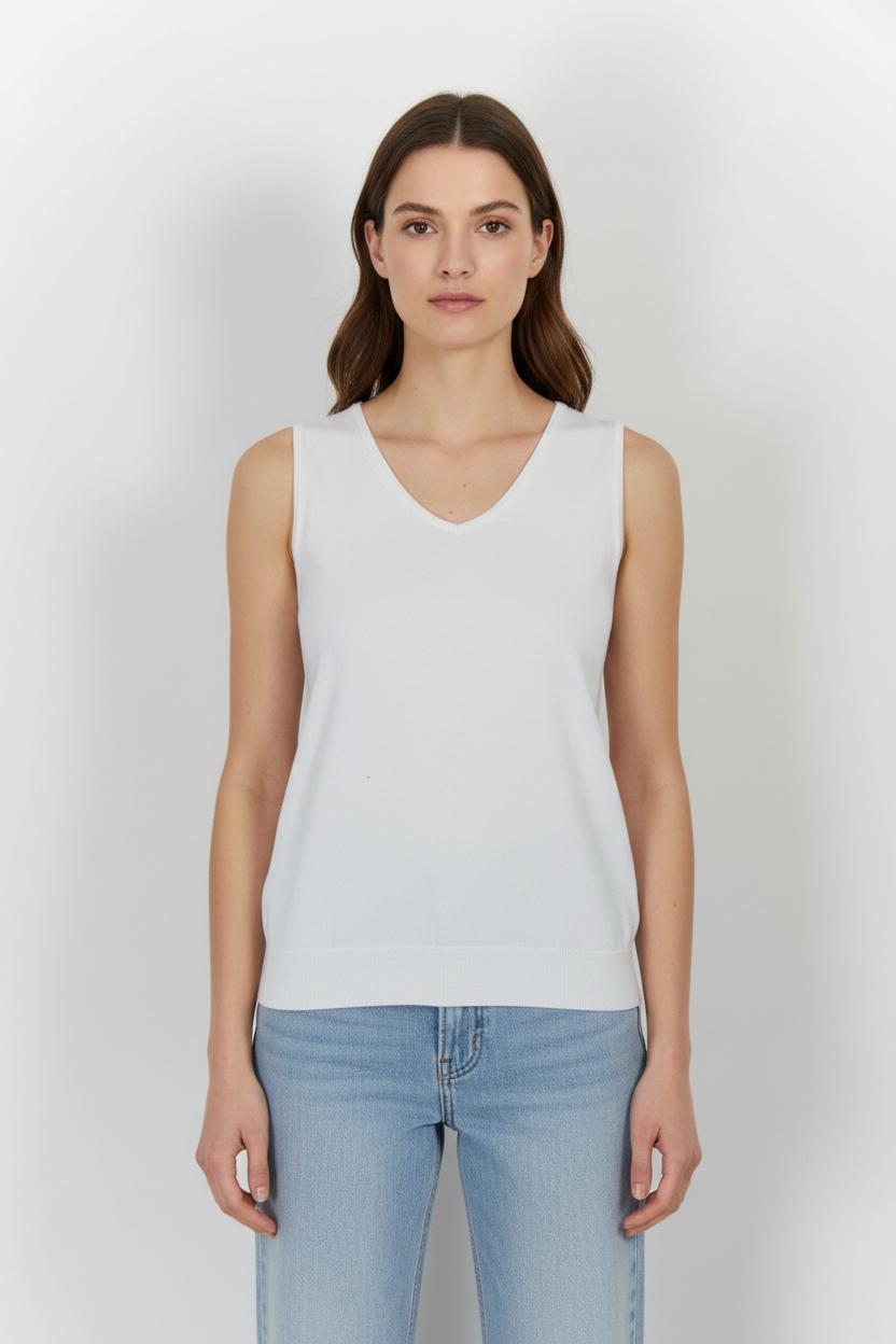 Débardeur Blanc - Taille XS/34 de la marque Claudie Pierlot | PARAD102164 - Vendu par Paradigme - Image 1