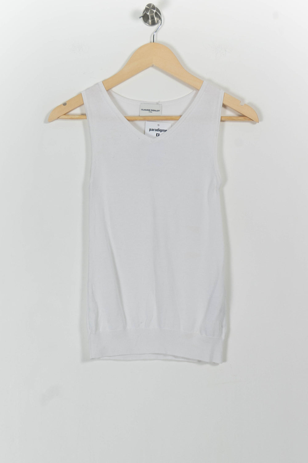 Débardeur Blanc - Taille XS/34 de la marque Claudie Pierlot | PARAD102164 - Vendu par Paradigme - Image 2