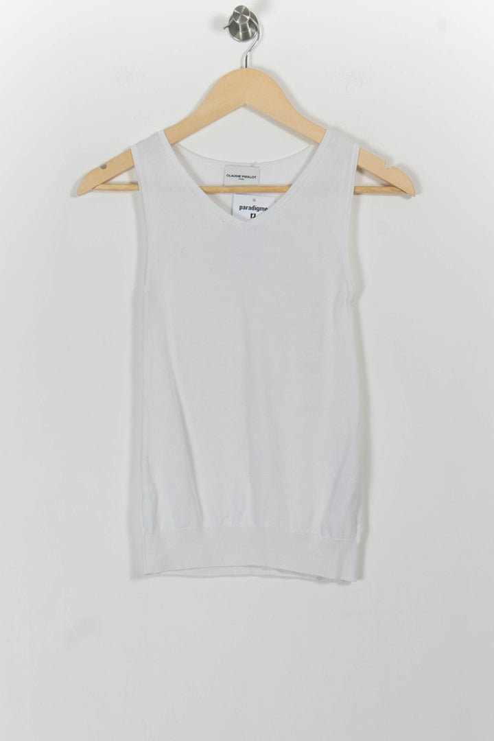 Débardeur Blanc - Taille XS/34 de la marque Claudie Pierlot | PARAD102164 - Vendu par Paradigme - Image 2