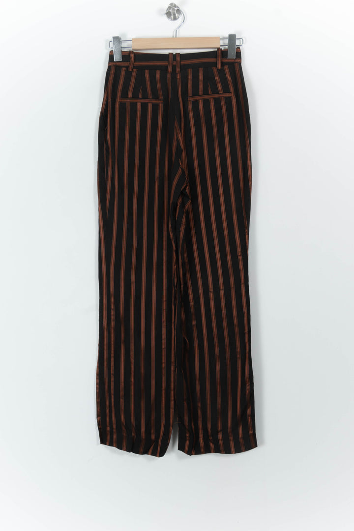 Pantalon Rayé Noir et Marron - Taille S/36 de la marque Claudie Pierlot | PARAD102167 - Vendu par Paradigme - Image 4